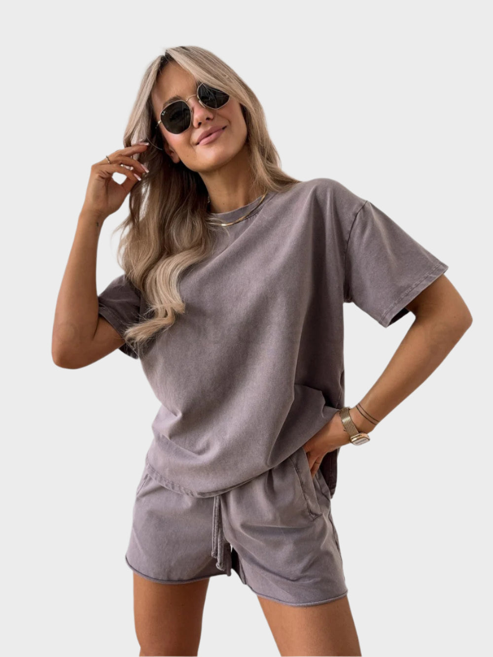 Casual Sada s Tričkem a Jogger Kalhotami