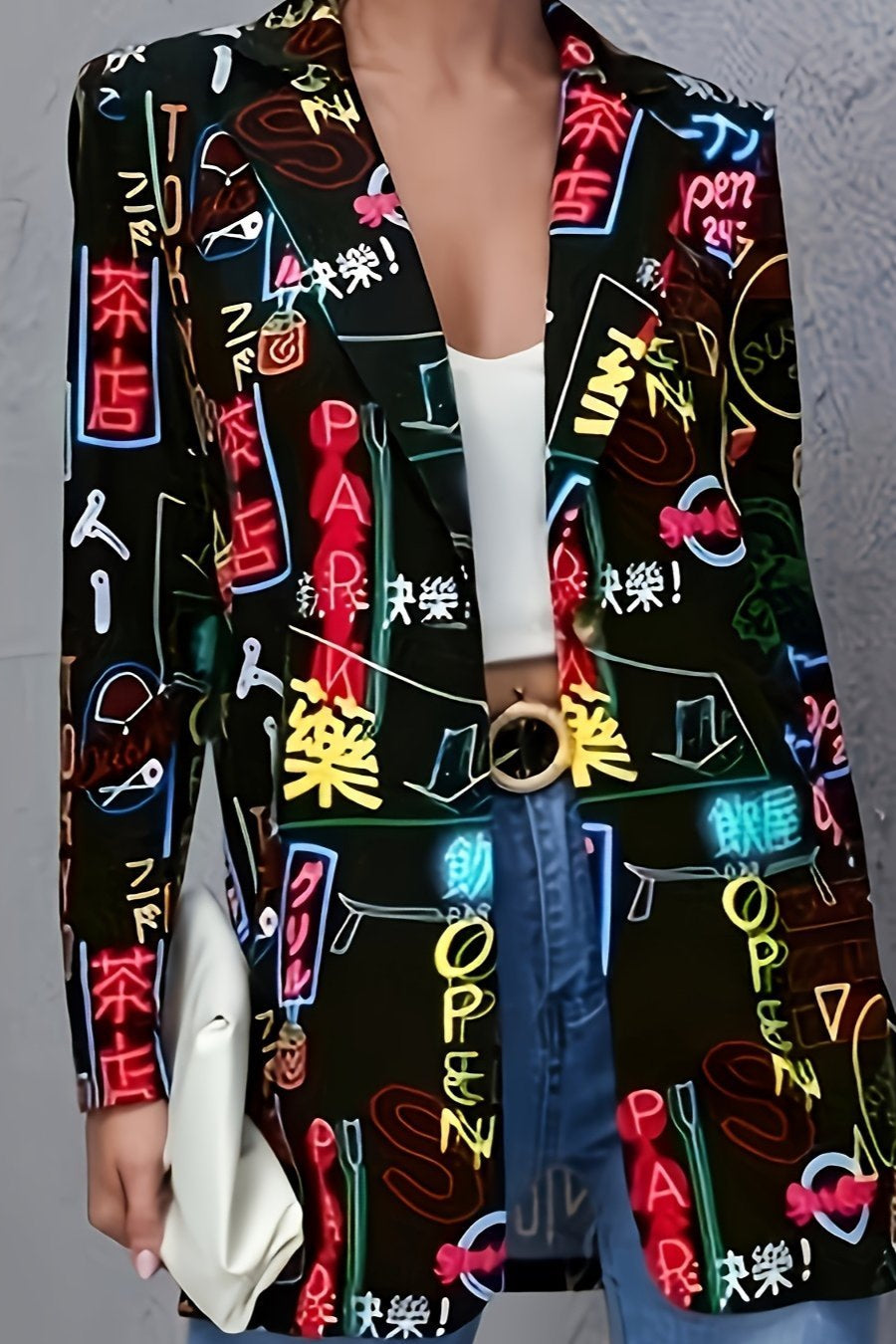 Avery - Stylový Graffiti Blazer