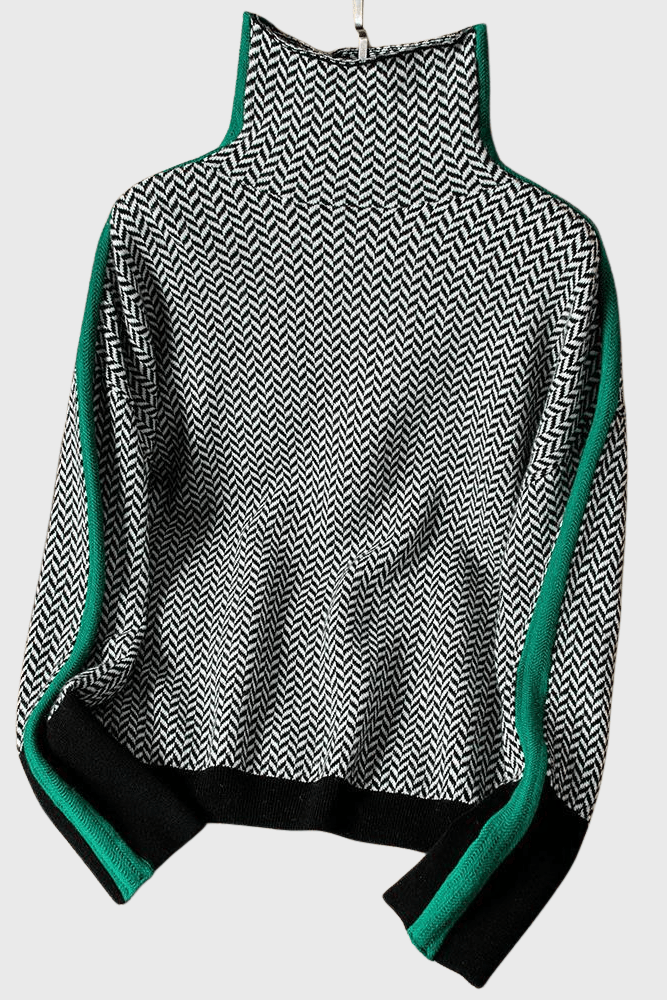 Leena™ Svetr s vysokým límcem