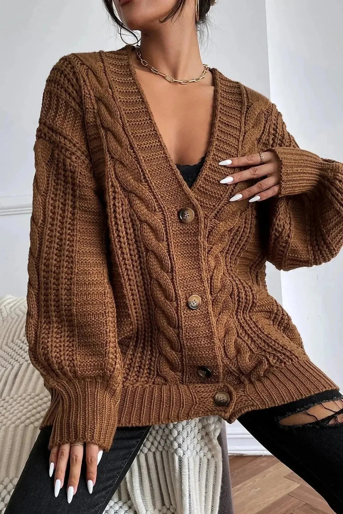 Lina Oversize Pletený Svetr