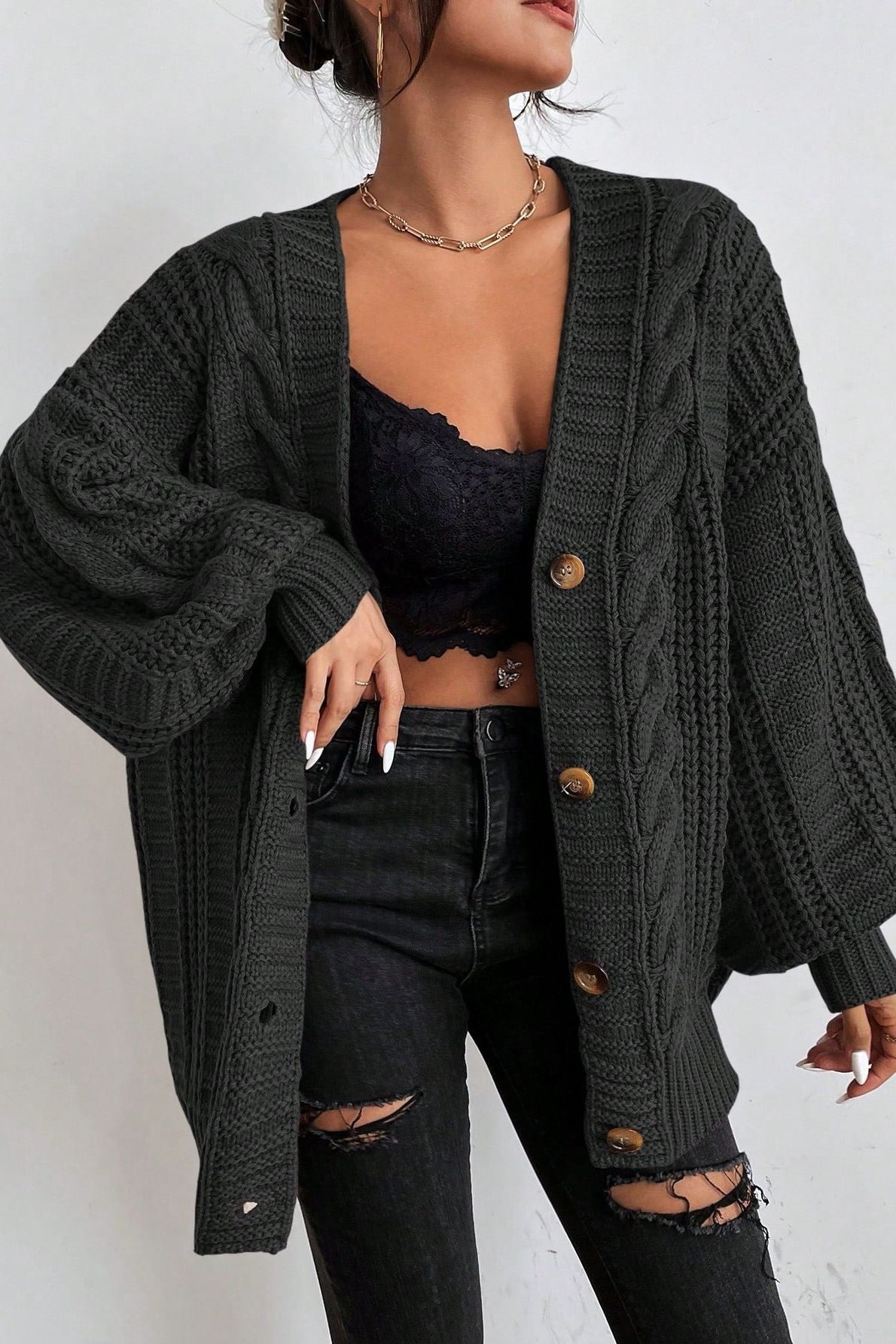 Lina Oversize Pletený Svetr