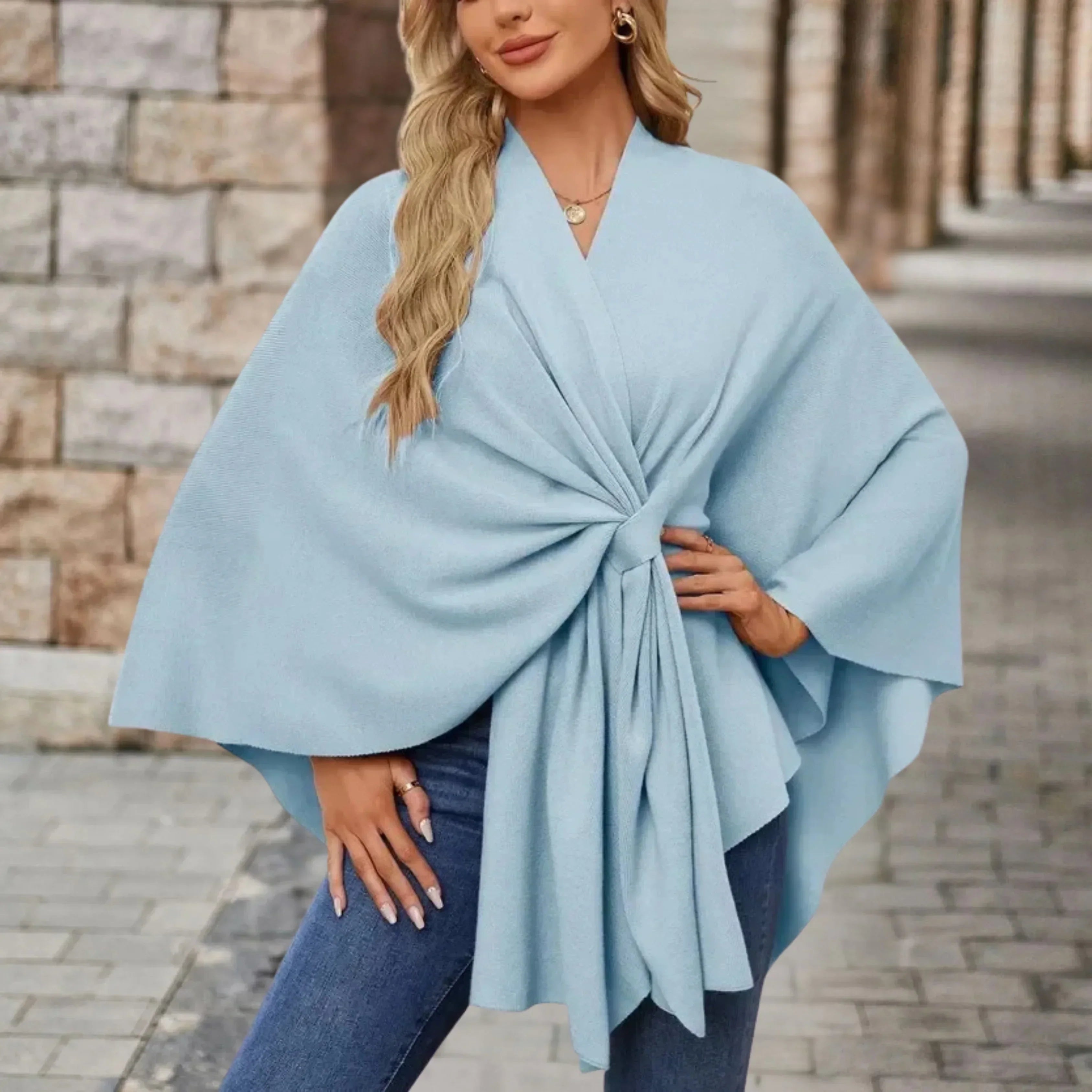 Yvette | Elegantní Draperet Pončo