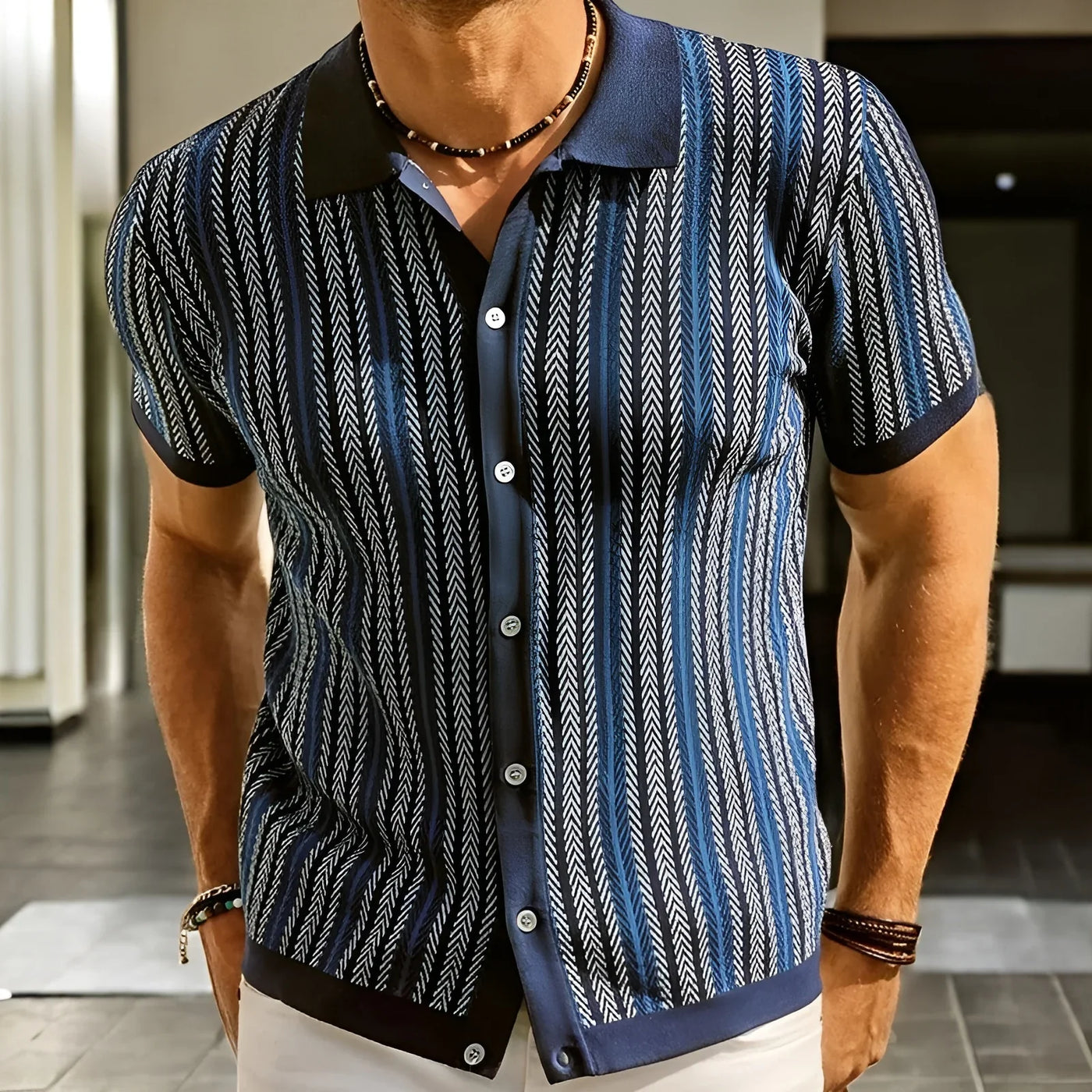 Marcel - Luxusní vzorovaná košile v prémiové kvalitě