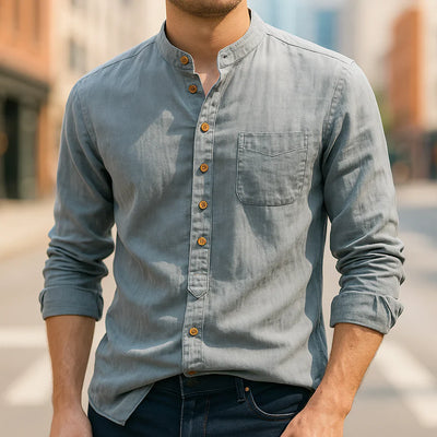 Gorgel - Japonská košile z lnu a bavlny