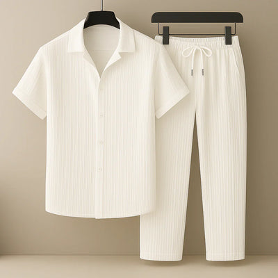 Isaac - Prémiová Lněná Košile a Kalhotová Sada