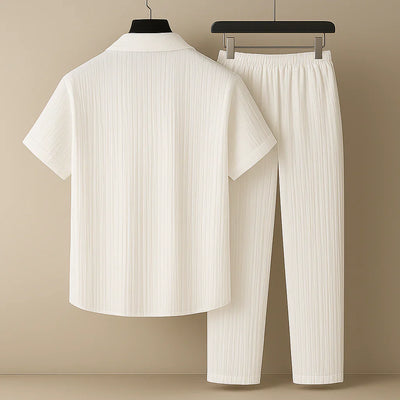 Isaac - Prémiová Lněná Košile a Kalhotová Sada