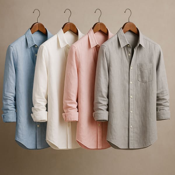 Fabrizio - Ručně Vyrobená Prémiová Lněná Košile