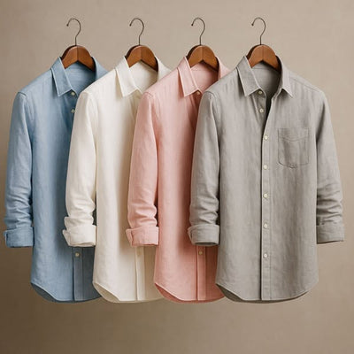 Fabrizio - Ručně Vyrobená Prémiová Lněná Košile