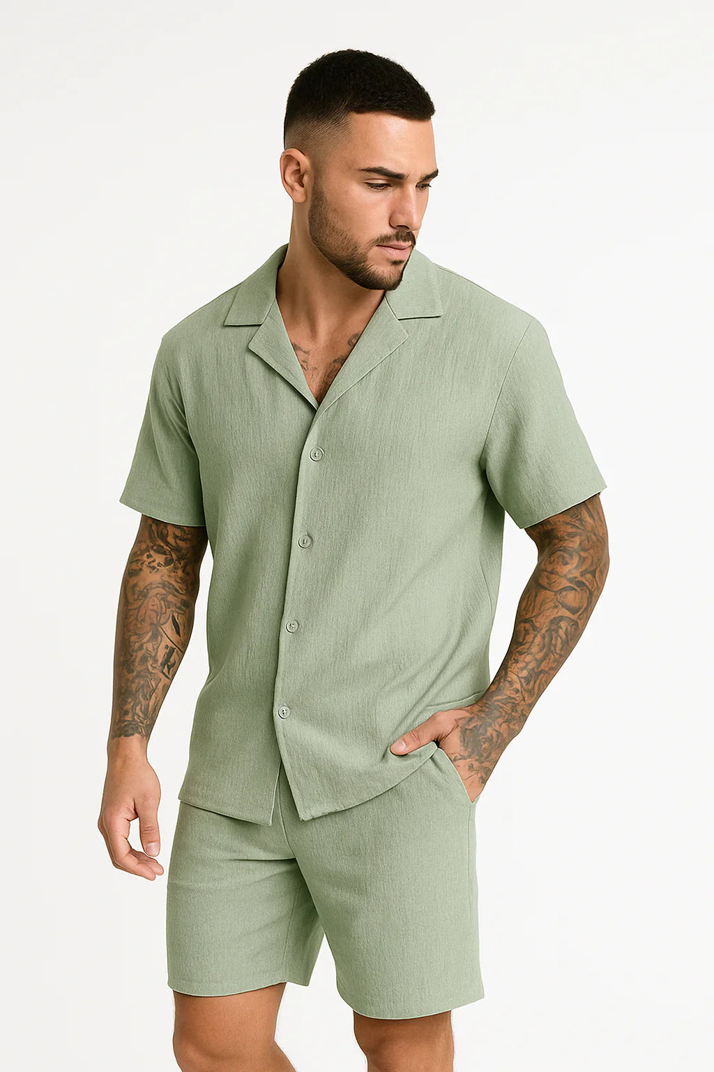 Côme - Plisované letní souprava | Košile & Šortky