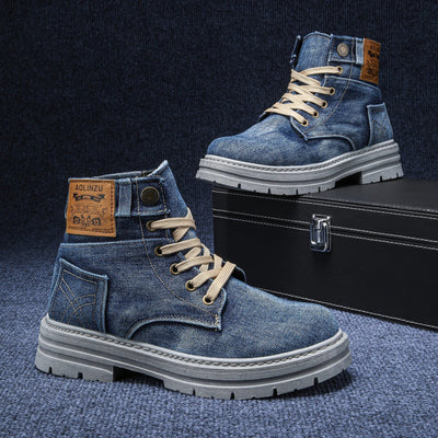 Dolovan - Prémiové kvalitní denimové sněrovací boty