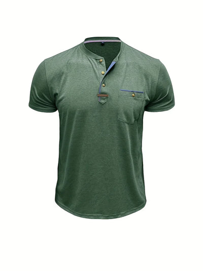 Savrani™ | Elegantní tričko s kulatým výstřihem a kapsou