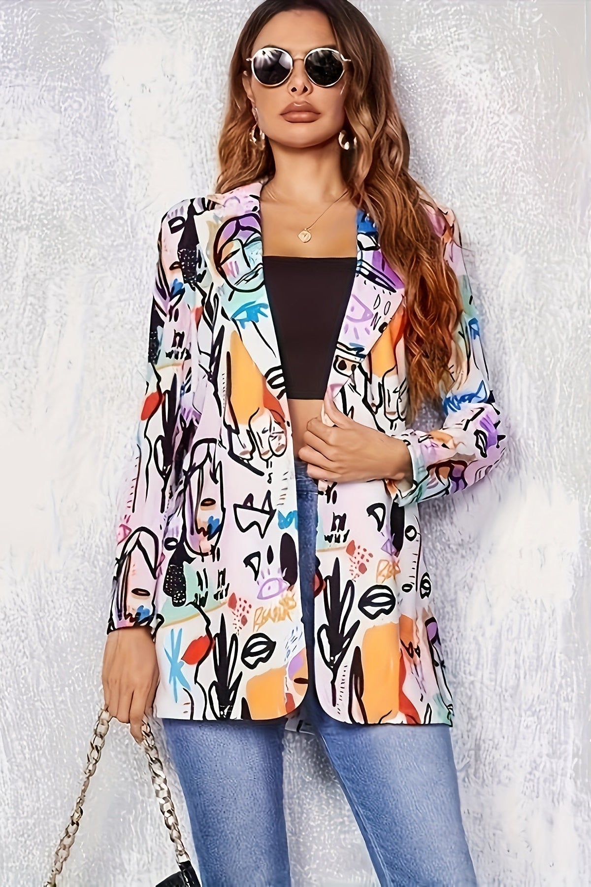 Avery - Stylový Graffiti Blazer