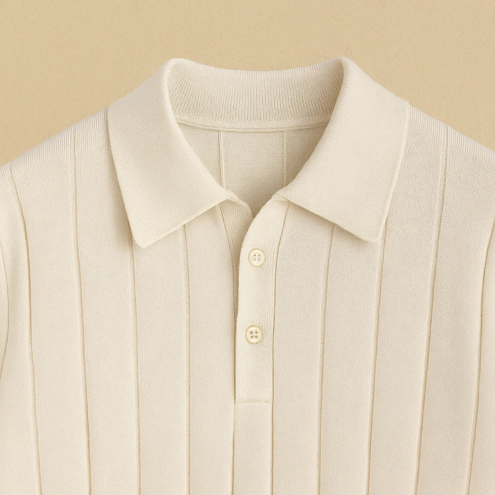 Alexandre - Premium Ribbet Pletená Polokošile