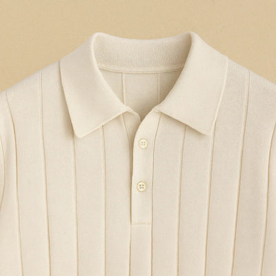 Alexandre - Premium Ribbet Pletená Polokošile