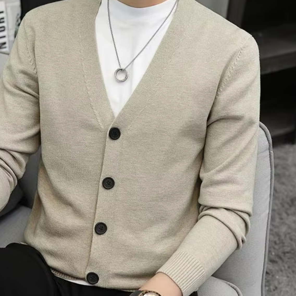Augustin - Zapínací Pletený Kardigán Nejvyšší Kvality