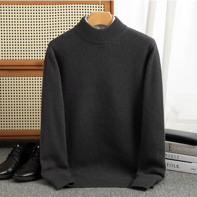 Marcin - Pánský Kašmírový Svetr s Vysokým Límcem