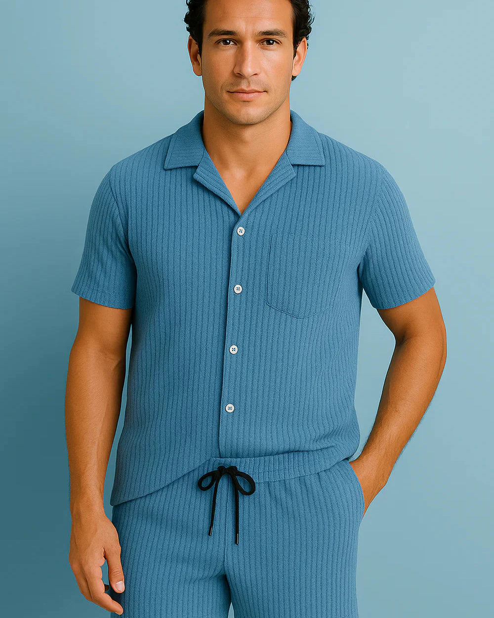 Eugen - Ekologická Bavlněná Košile a Šortky Sada