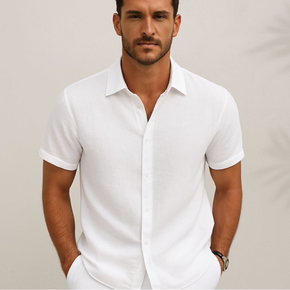 Davis - Základní Lněná Košile 2025