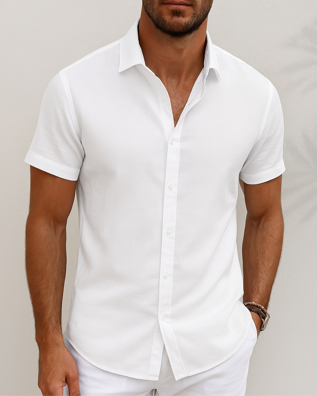 Davis - Základní Lněná Košile 2025