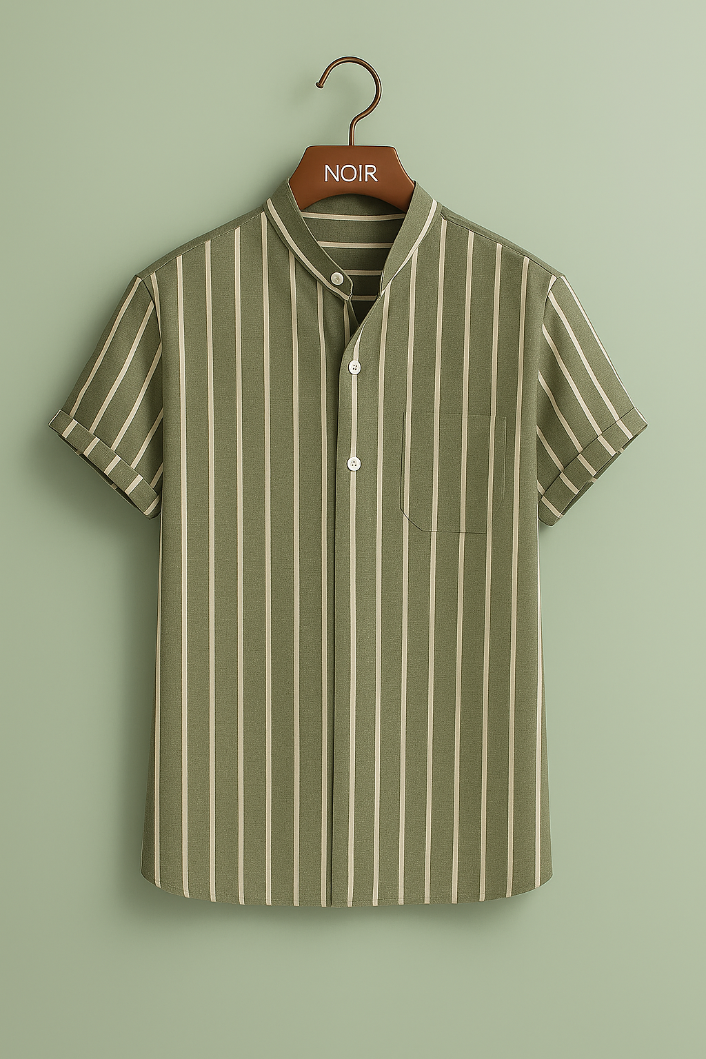 Ivan - Poloviční knoflíková letní košile z lnu