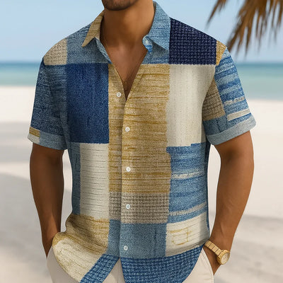 Zlatko - Patchworková Košile Z Prodyšné Bavlny