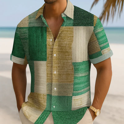 Zlatko - Patchworková Košile Z Prodyšné Bavlny