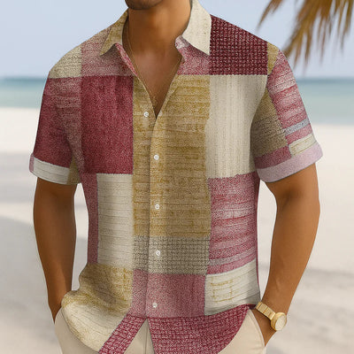 Zlatko - Patchworková Košile Z Prodyšné Bavlny