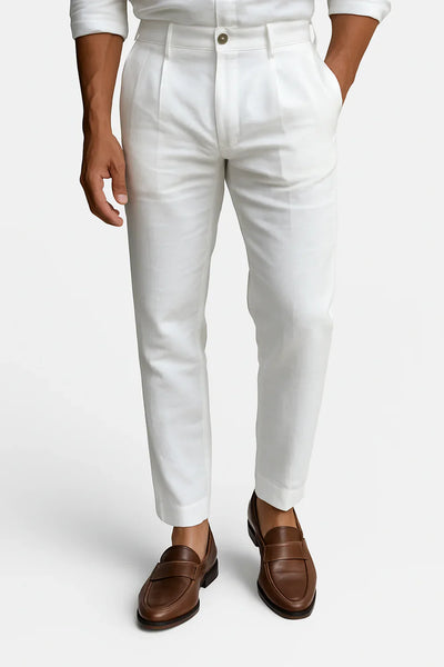 Santiago - Sofistikované Lehká Lněné Kalhoty