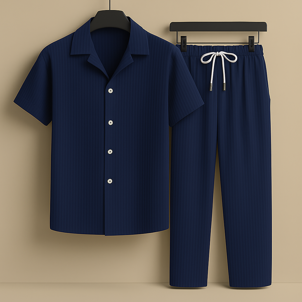 Isaac - Prémiová Lněná Košile a Kalhotová Sada