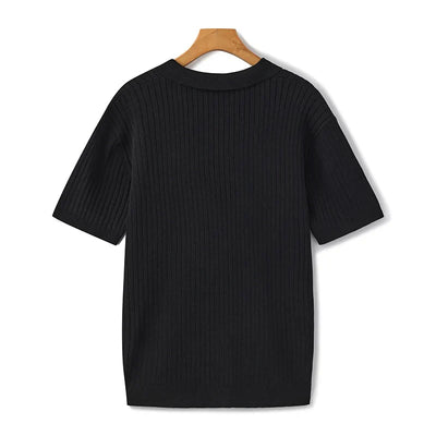 Dimitri - Prémiová ribbovaná polo tričko