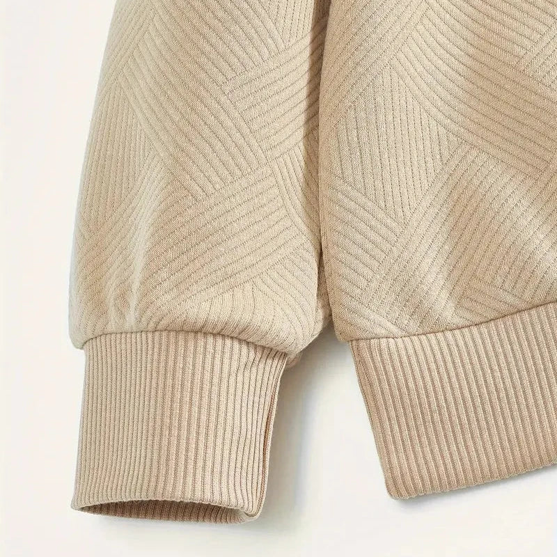 Tidiane - Texturovaný geometrický svetr