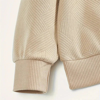 Tidiane - Texturovaný geometrický svetr