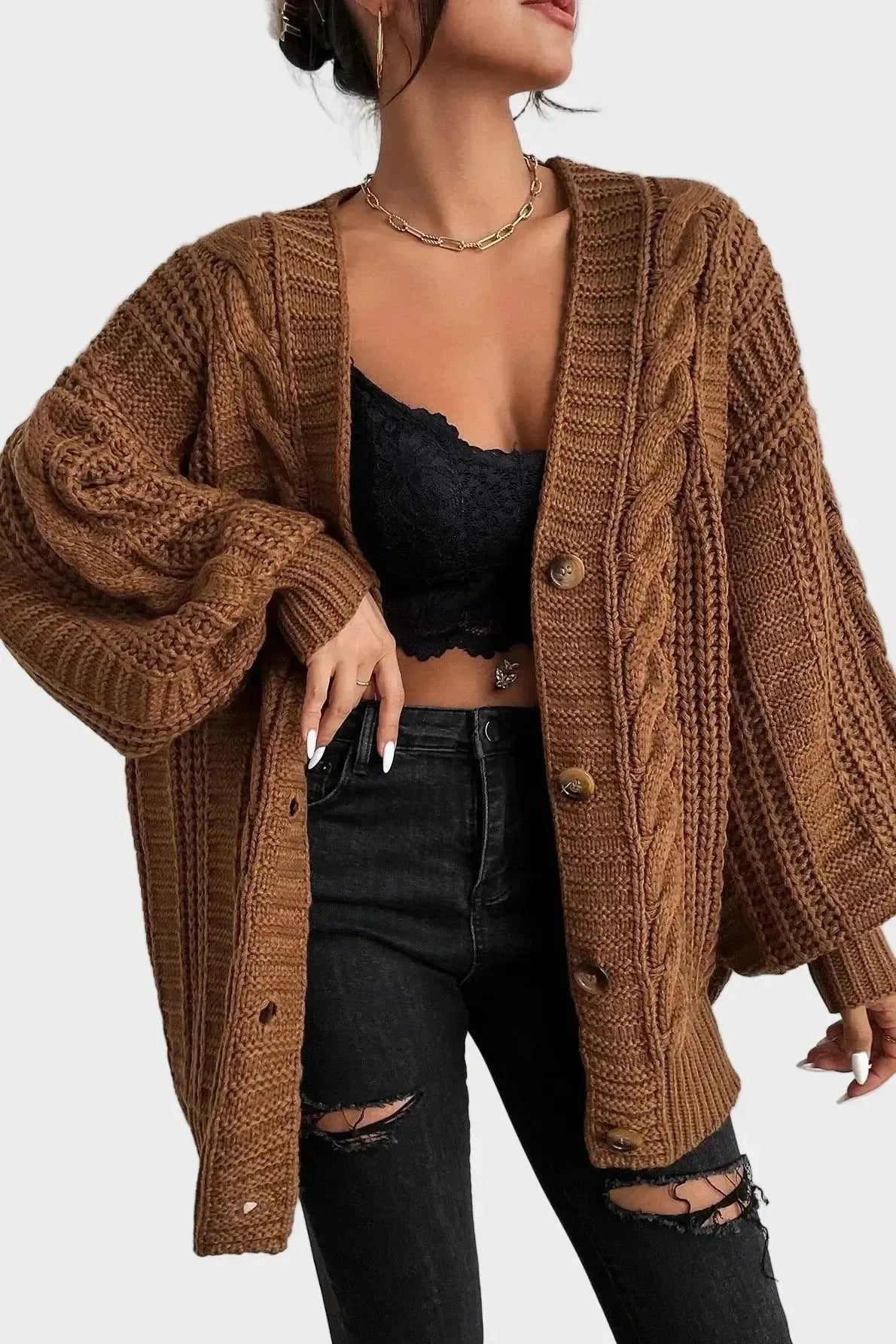 Lina Oversize Pletený Svetr