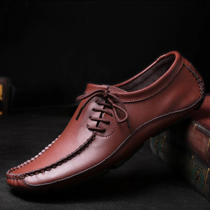 Felipe - Exkluzivní šněrovací mokasíny z nejjemnější kůže