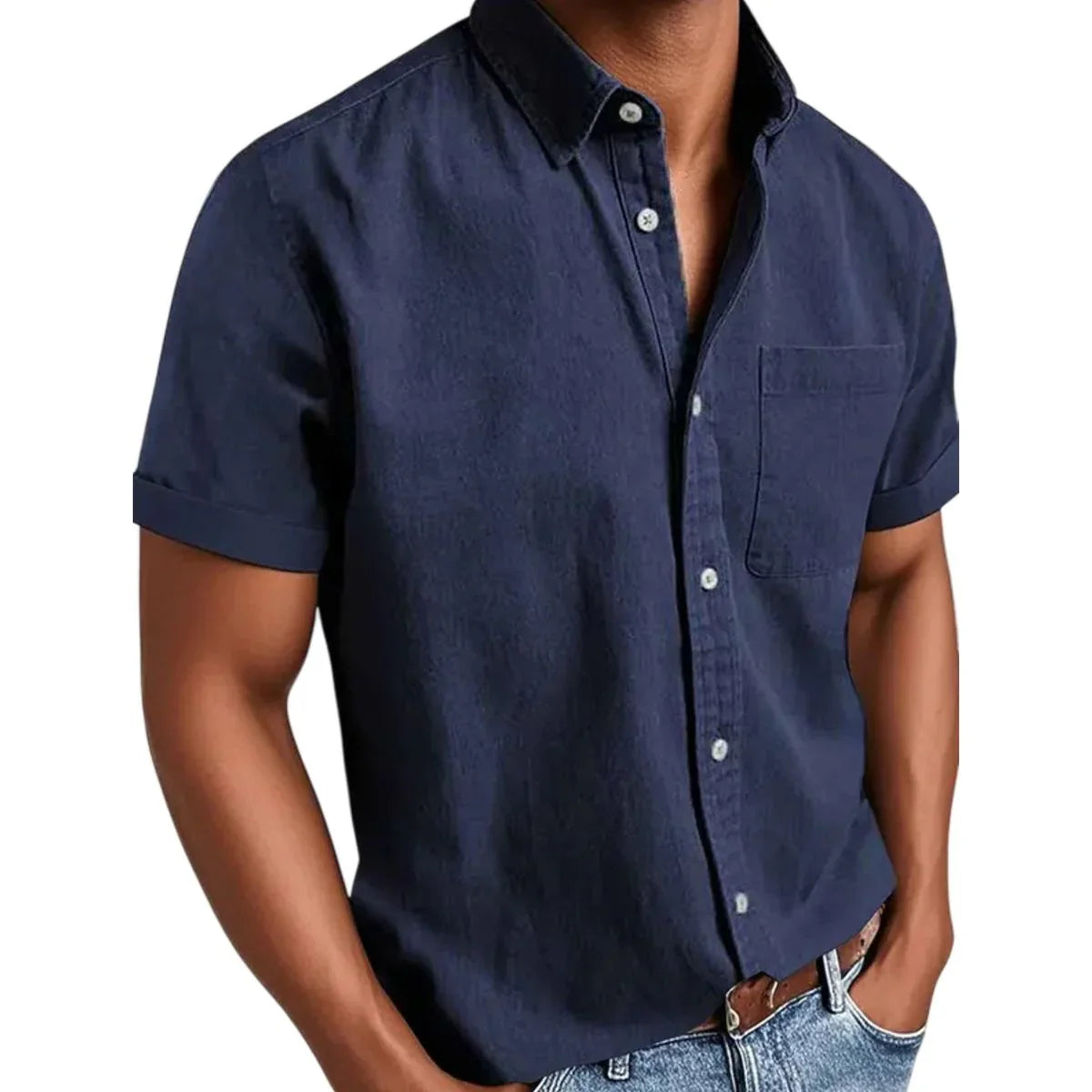 Allan - Klasická krátkosrstá bavlněná košile