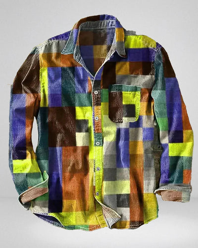 Hector - Barevná Kostkovaná Bavlněná Košile