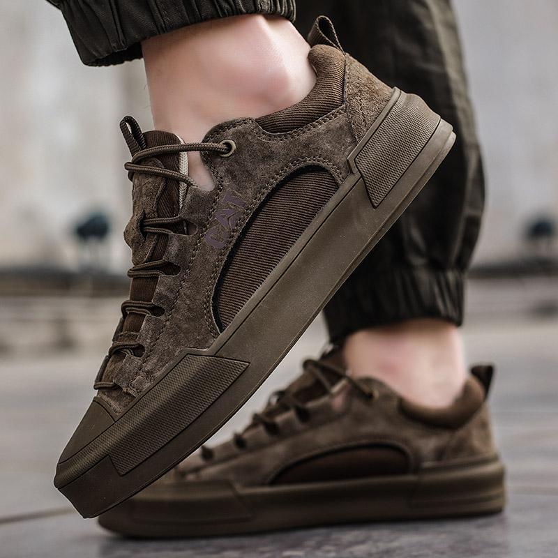 Rodney - Robustní městské tenisky z broušené kůže