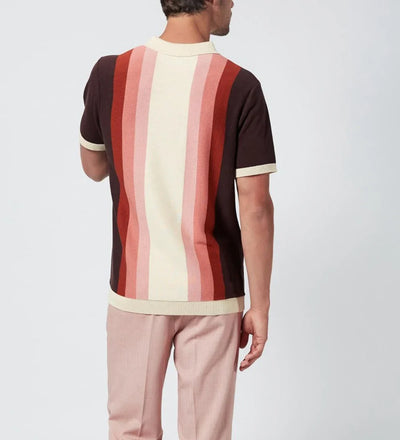 Cayden - Prémiová polokošile s barevným gradientem z bavlny