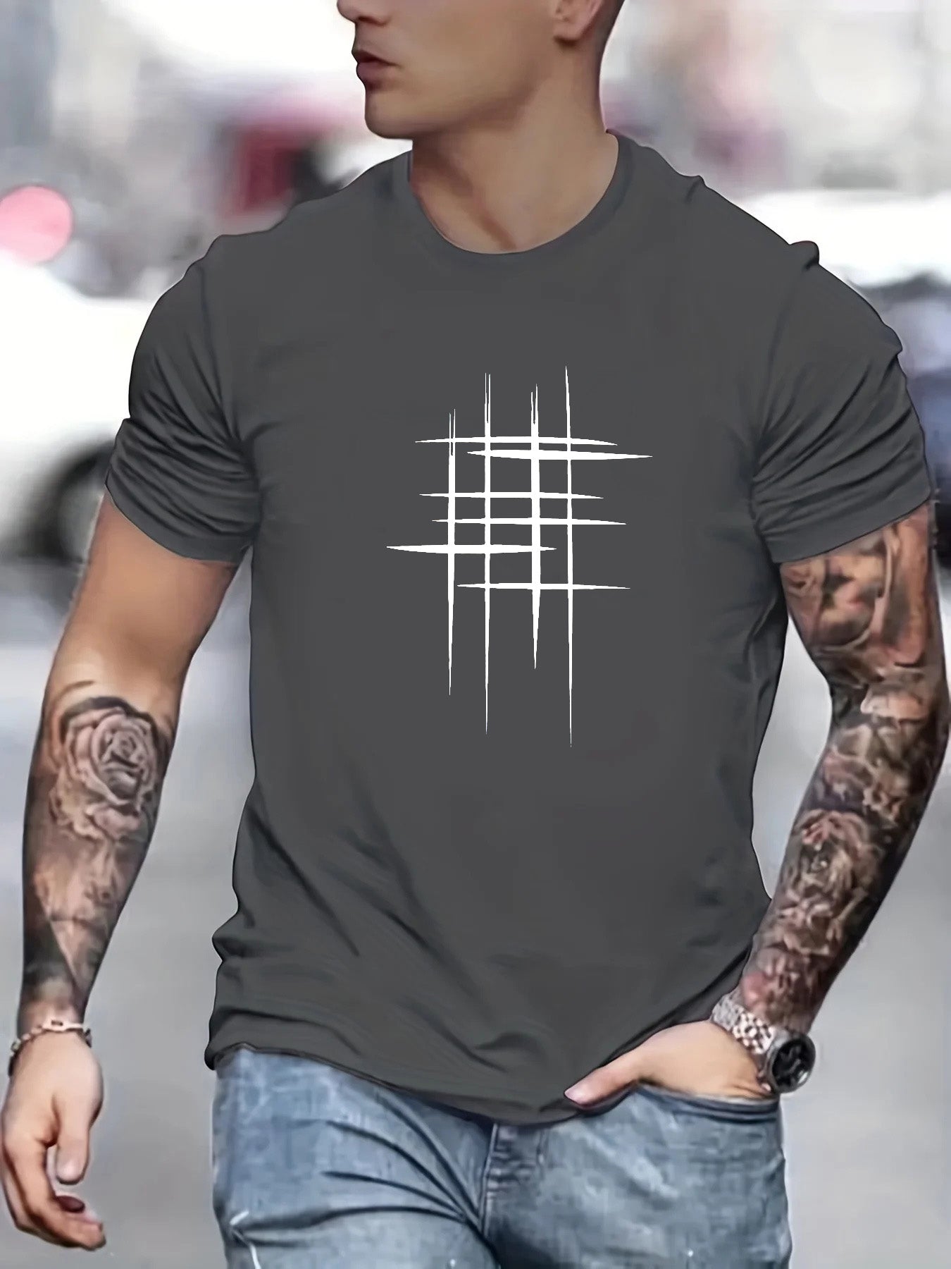 Savrani™ | Elegantní krátký rukáv T-shirt s grafickým potiskem