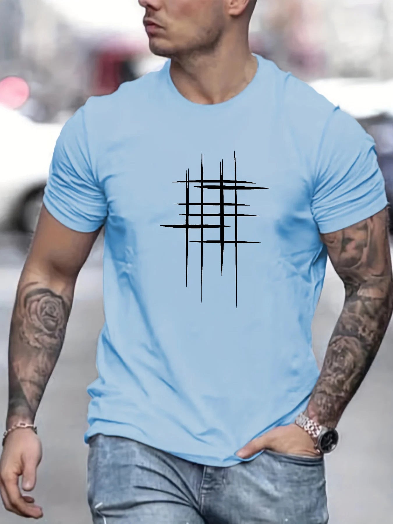 Savrani™ | Elegantní krátký rukáv T-shirt s grafickým potiskem