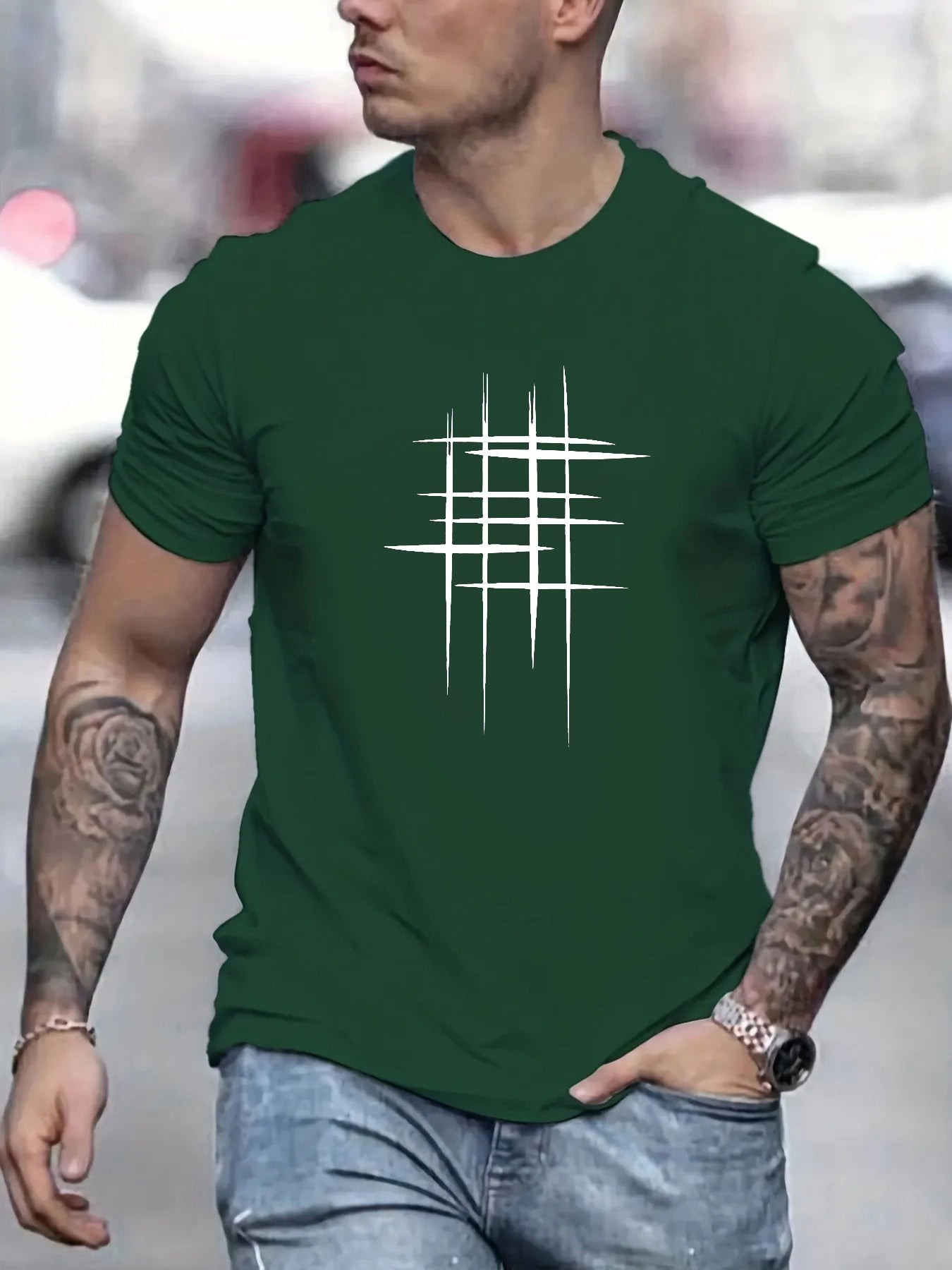 Savrani™ | Elegantní krátký rukáv T-shirt s grafickým potiskem