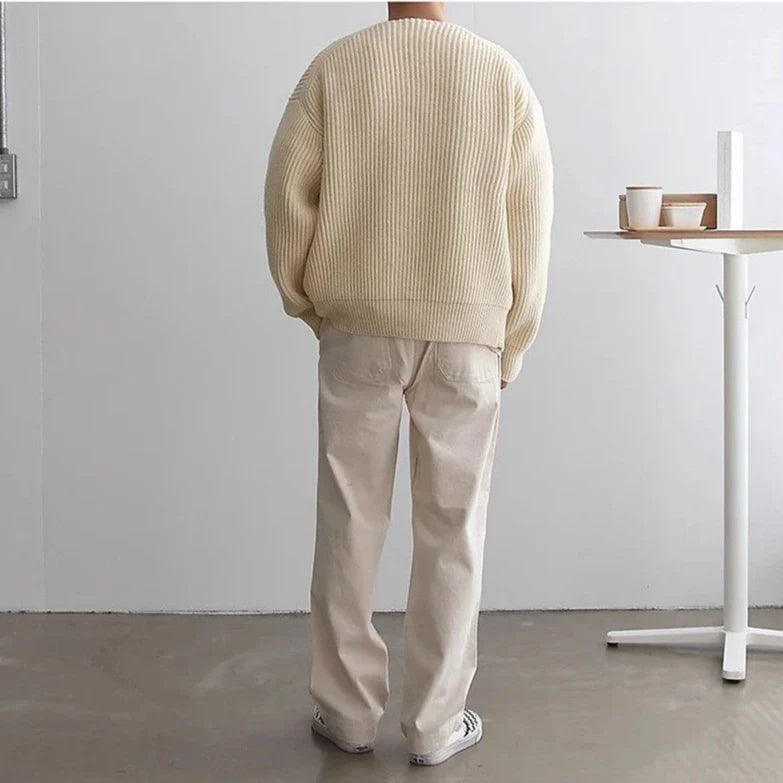 Harry - Elegantní Pletený Kardigan na Zip