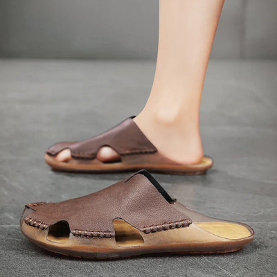 Rutger - Prodyšné Ručně Vyrobené Sandály z Pravé Kůže