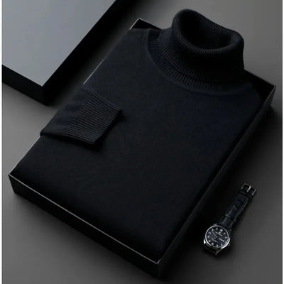 Damien - Prémiový Kašmírový Svetr s Rolákom