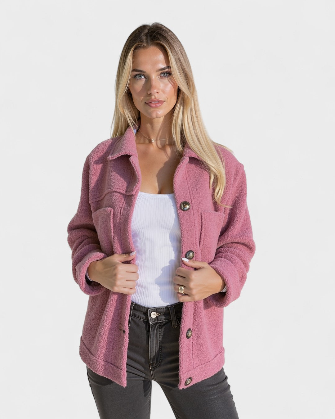 Selina™ Fleece bunda – Elegance v teple