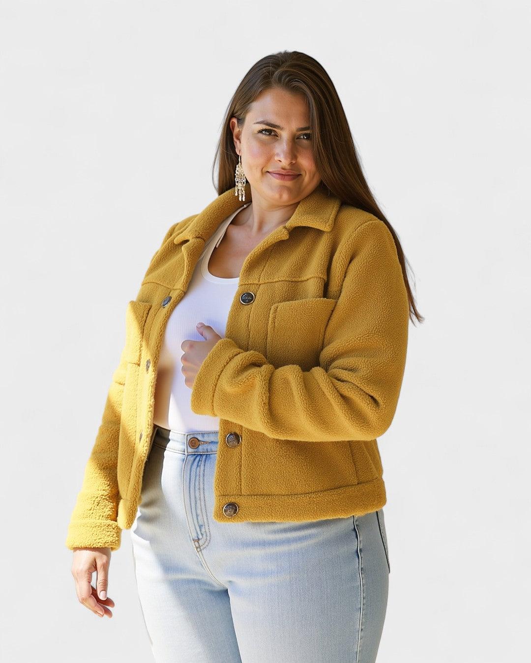 Selina™ Fleece bunda – Elegance v teple