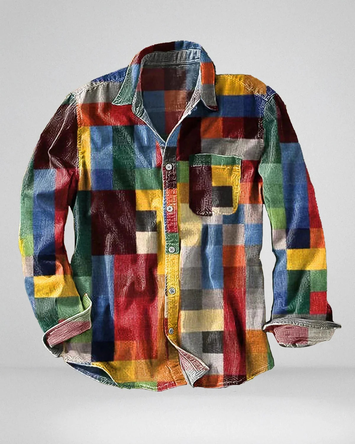 Hector - Barevná Kostkovaná Bavlněná Košile