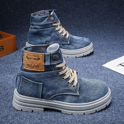 Dolovan - Prémiové kvalitní denimové sněrovací boty