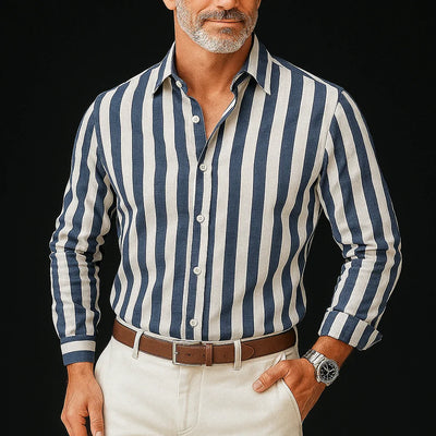 Marc - Prémiová Košile z Jemné Bavlny a Ľanové Zmesi