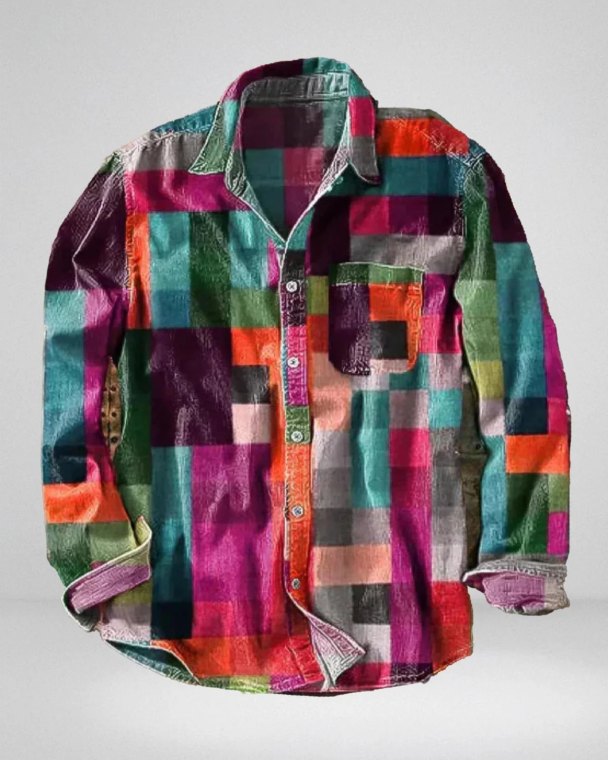 Hector - Barevná Kostkovaná Bavlněná Košile